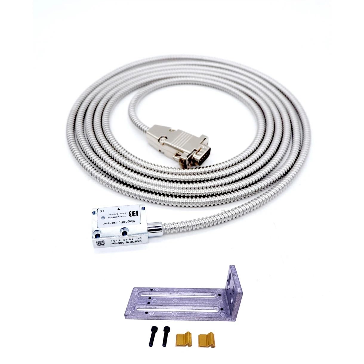 Gitterlinealsensor Hochpräziser Fräs-/Drehmaschinen-Schleifgerät DRO mit magnetischer Skala, 5 V, 0,005 mm, magnetischer Linear-Encoder Genaue Messung(MSR5000 Reader)