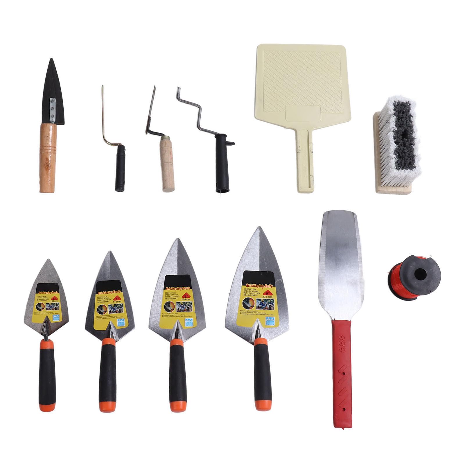 Syrisora Set di coltelli stucco in acciaio inox di varie dimensioni, raschietto per calcestruzzo, strumenti manuali per l'applicazione di pareti a secco