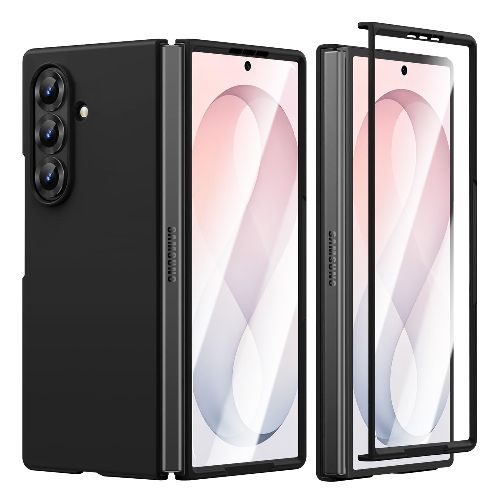 Croazhi Custodia per Samsung Galaxy Z Fold 8 Ultra, custodia magnetica pieghevole con pellicola protettiva frontale integrata, compatibile con Mag-Safe, cover rigida sottile, protezione a 360°