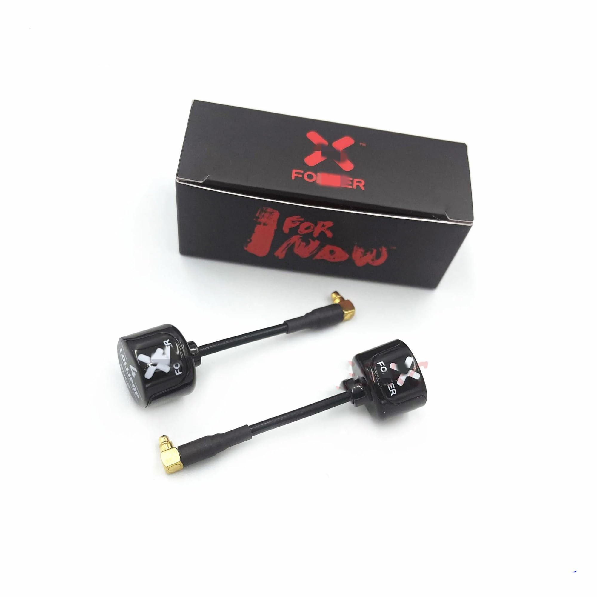 Dla anteny Foxeer Lollipop 4 V4 antena FPV 5.8G 2.6Dbi dla Stubby RHCP SMA RPSMA UFL prosty/kąt MMCX 7.2g dla FPV RC Racing Drone(2pcs Black MMCX A V4)