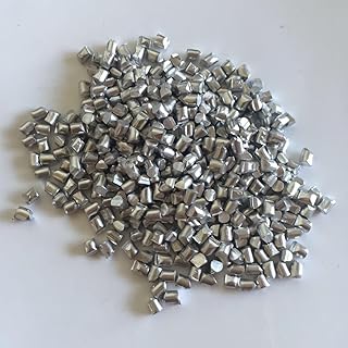 High-Purity Zinc Metal Pellets 99.99% Small Shot Zinc Block Particles Non-Oxidized Metal Spheres Granules for Experiments Electroplating Purification Research(1mm*1mm,100g)