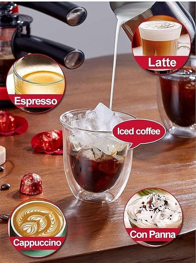 Cafetera Semi Automática para Espresso con Espumador de Leche y 15 Bar miniatura 3