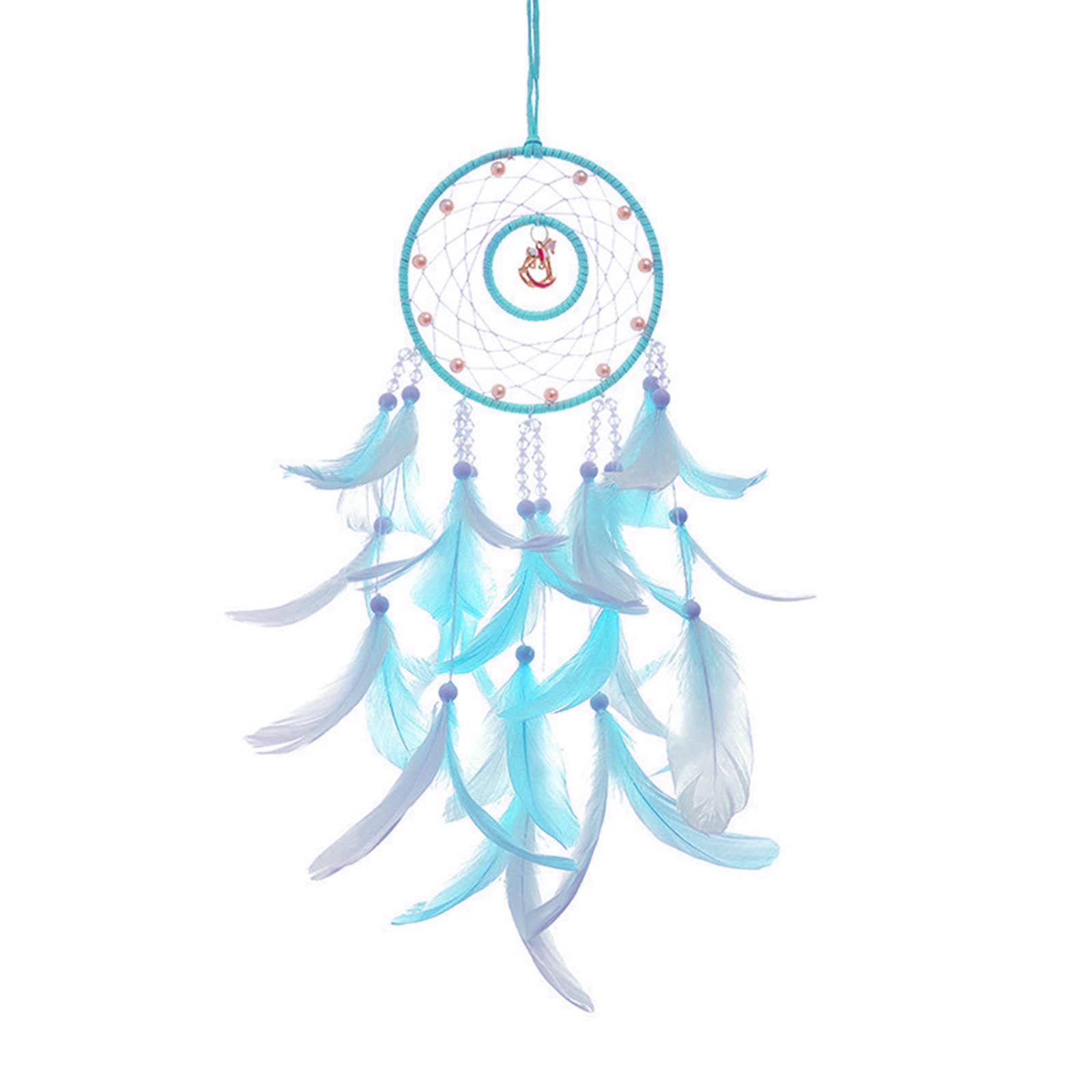 Tsophreniq Dream Catcher with Fairy Lights Traditional Circular Net for Wall Hanging Kids Bedroom Gift Feather Dream Catcher with Lights for Bedroom Adult for Girls Room Decor Bless