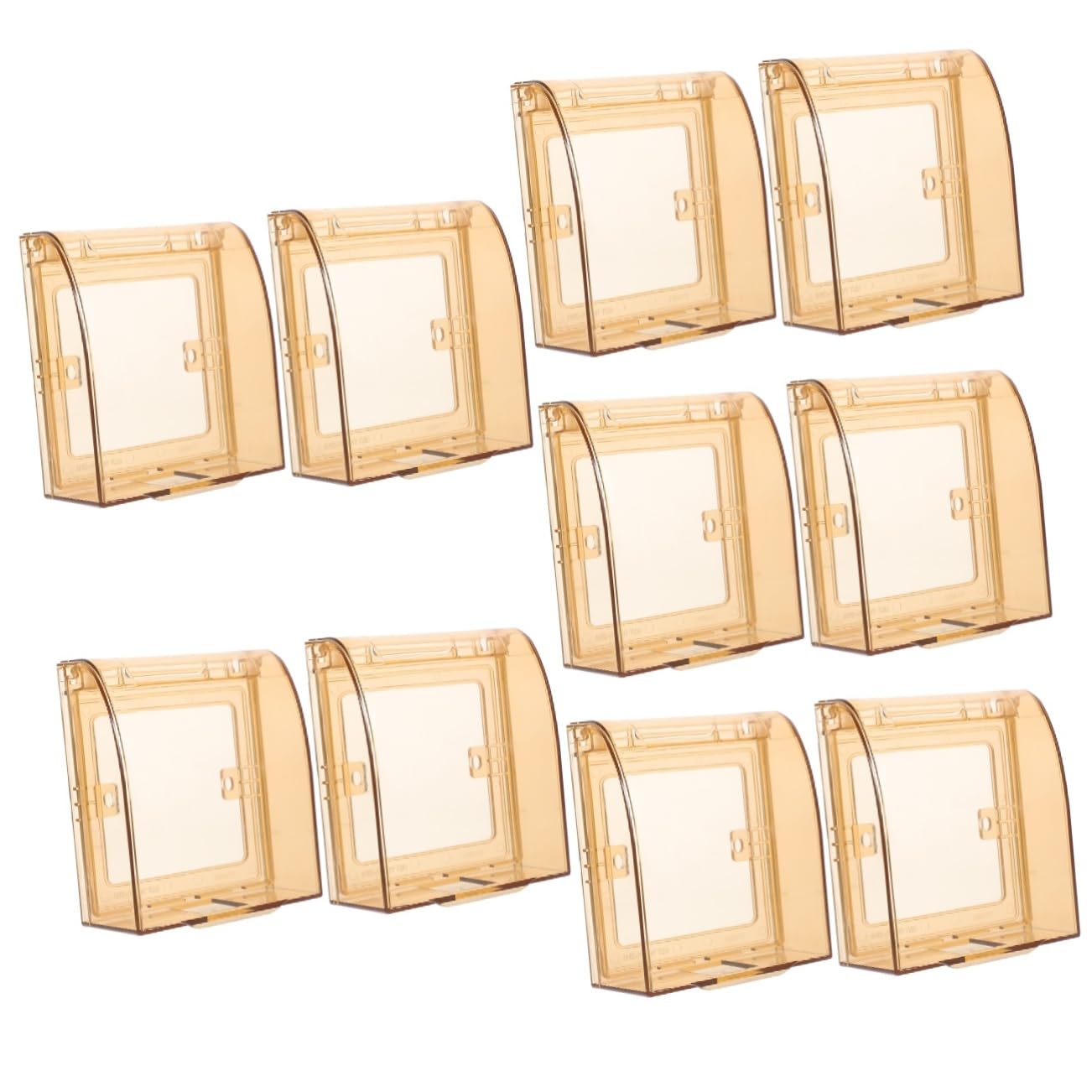 OSALADI 10piezas Para Enchufes Tapa De Seguridad Infantil Para Interruptores De Protector De De Pared Diseño Transparente y Instalación Seguridad Para Niño El