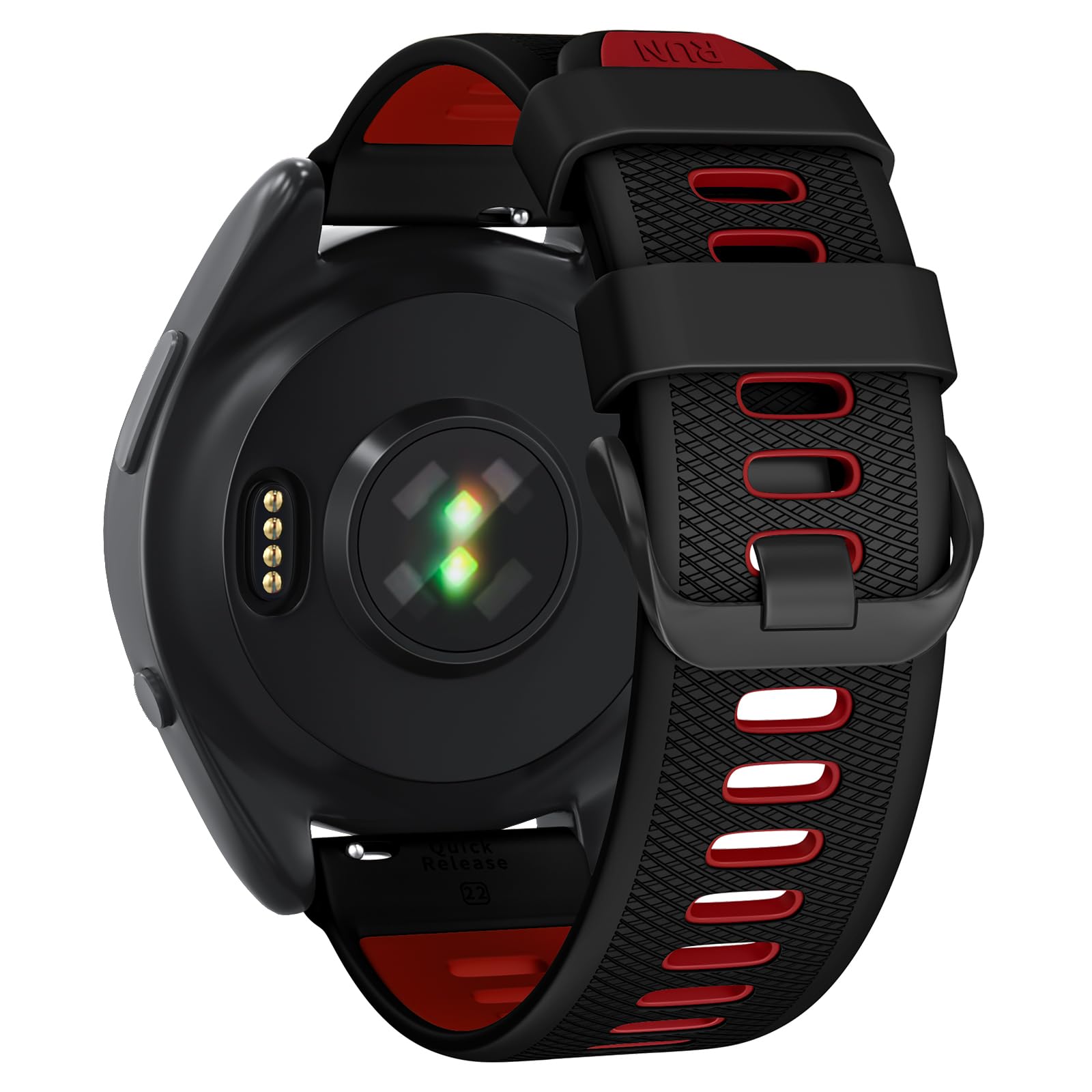 Watch Band for Garmin Forerunner 265/Forerunner 255/Vivoactive 4/Venu 3/Venu 2, 22mm Quick Release Silicone Replacement Band