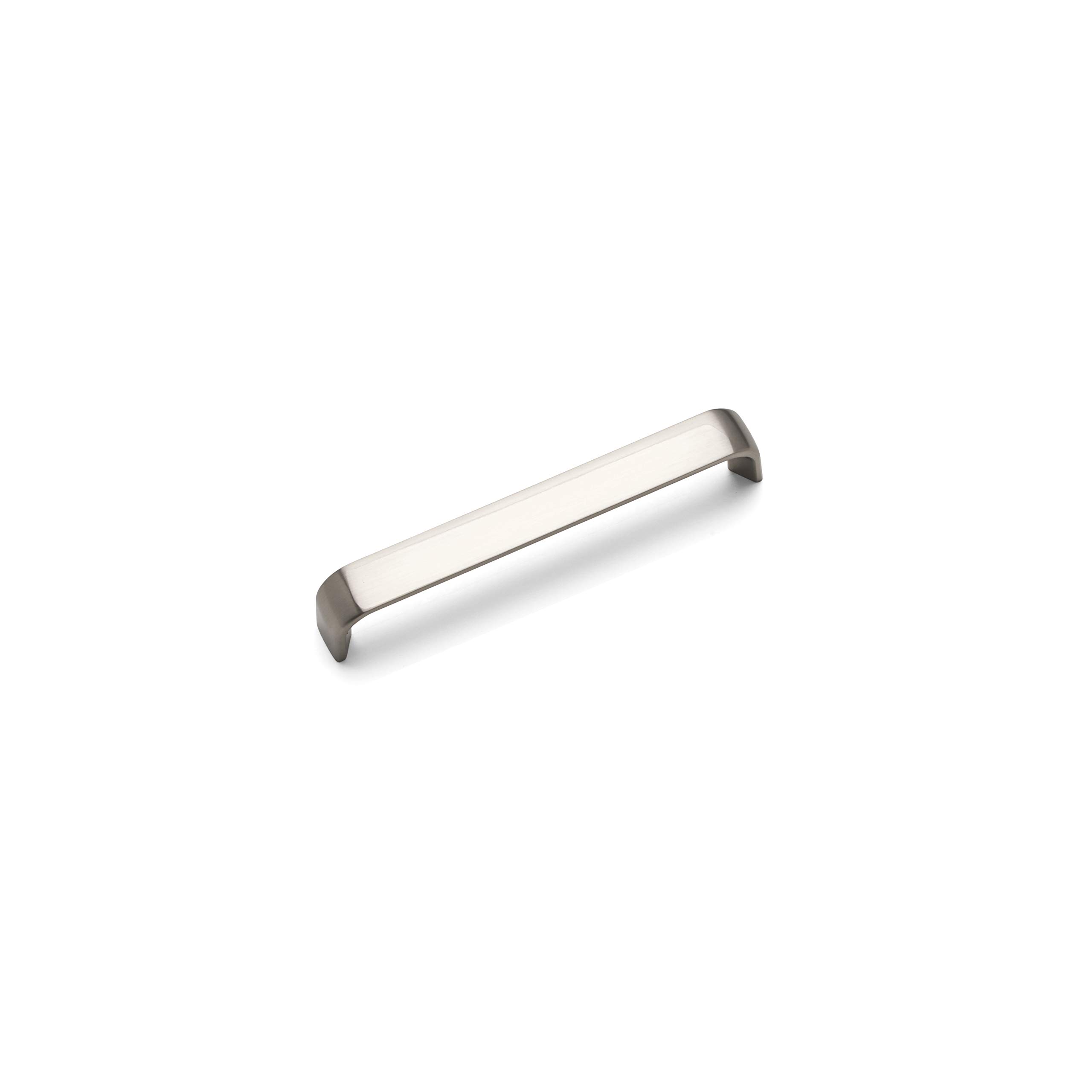 FITTINGSCO Camden D Cabinet Furniture Handles, Various Finishes & Hole Centres (128mm Hole Centres, Brushed Nickel)
