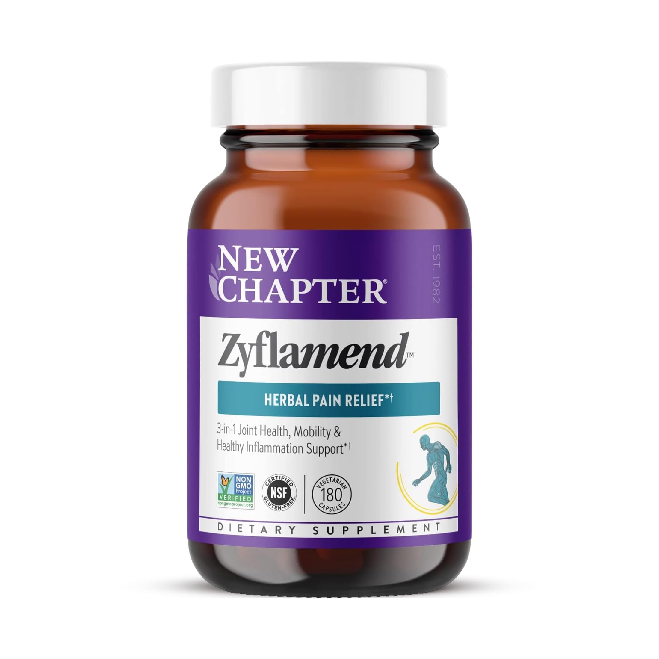 New Chapter Zyflamend Joint Support Supplement, 180 Capsules 180 Count (Pack of 1)