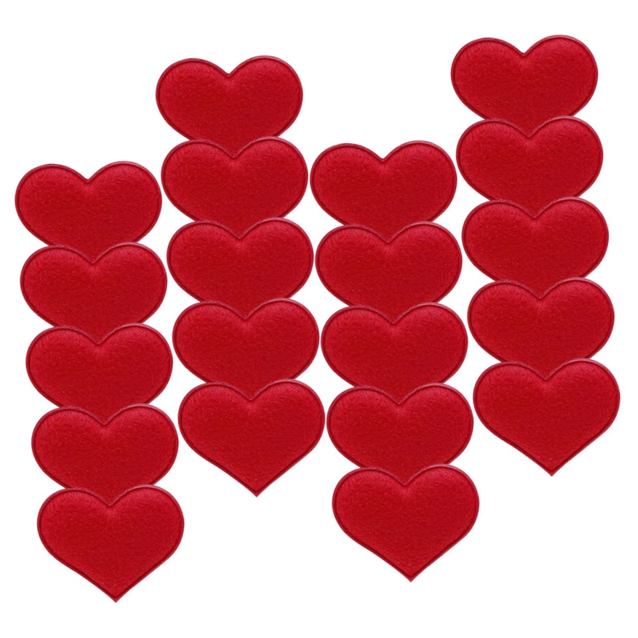 Beavorty Wool Felt Hearts Decor Heart Garland Decorations Diy Hairpin Accessories Clothes Sewing Materials