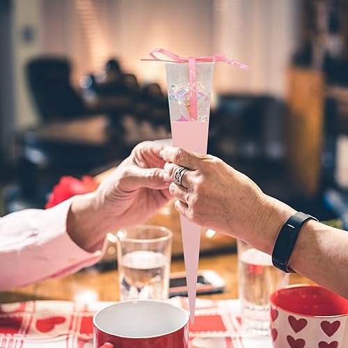 Miniatura 3 de Graywhsky Antorcha de regalo para el día de las flores caja creativa de papel de aluminio regalo de San Valentín decoración del hogar guirnalda de