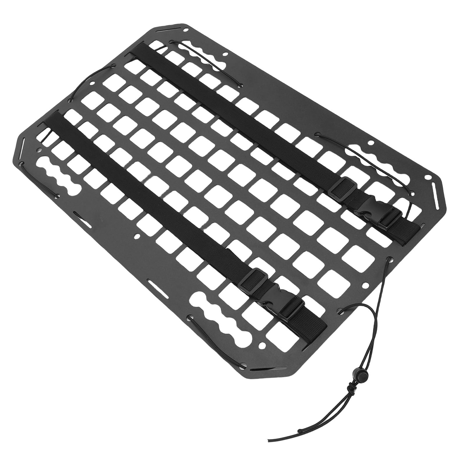 Aramox Panel Molle para Almacenamiento de Asiento de Coche, Organizador, Panel de Bastidor, Soportes de Aluminio para Vehículos Recreativos, Camiones, SUV, 21,26x13x0,08 Pulgadas