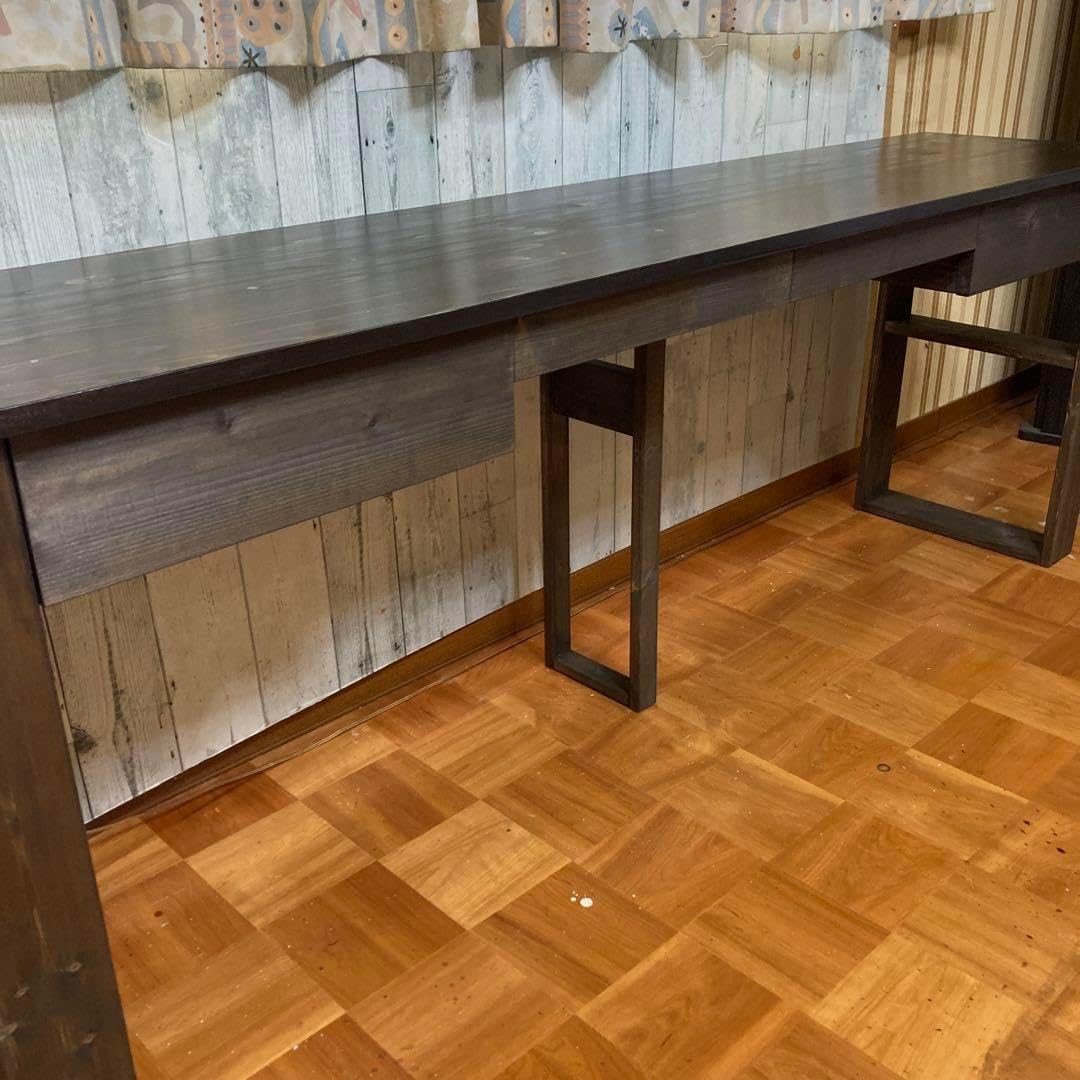 机 テーブル カウンター 幅180cm 天板ヒノキの集成材 机 テーブル カウンター 幅180cm 天板 ヒノキの集成材 机 テーブル