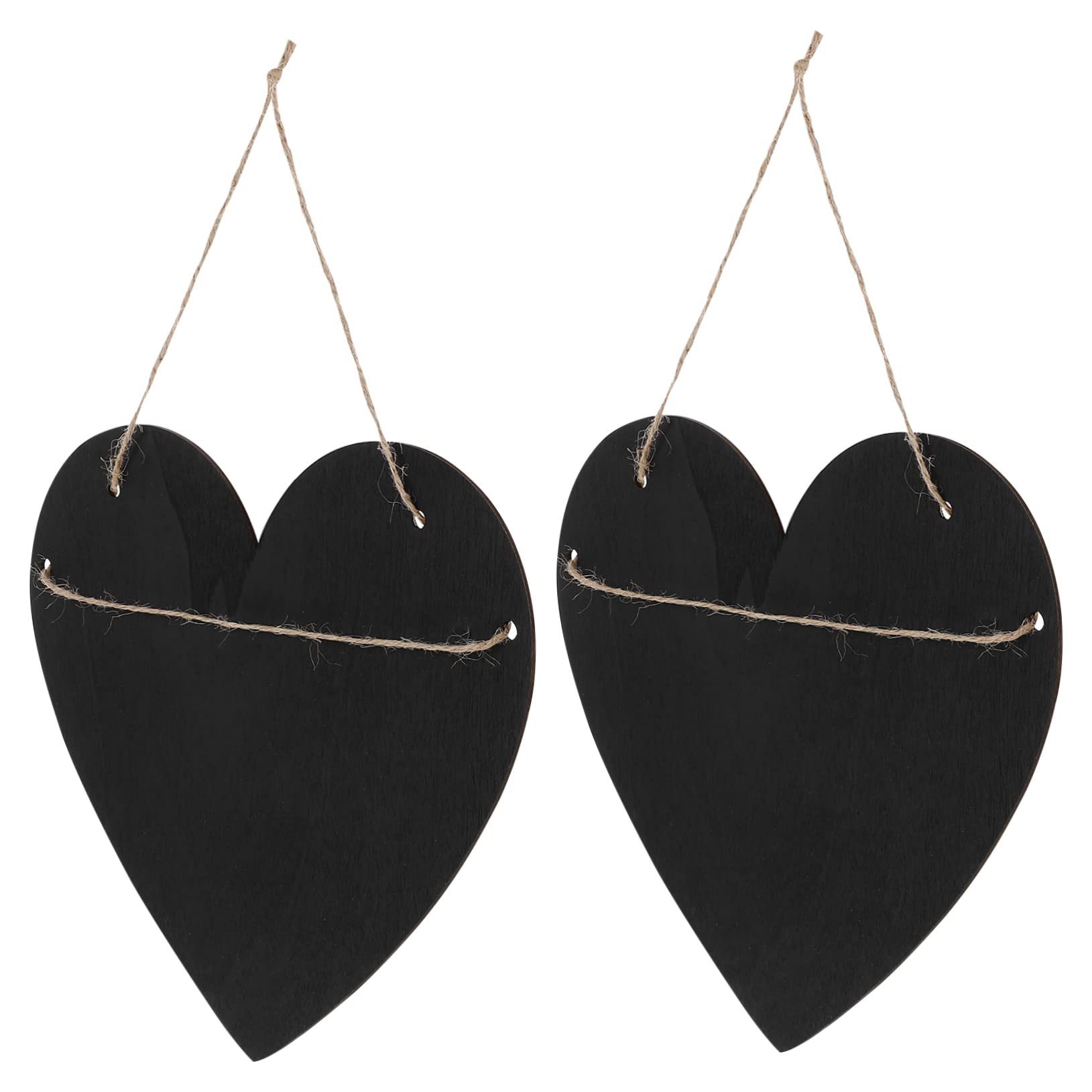 Housoutil 2Pcs Hanging Blackboard Sign Charming Writing Boards for Home Decor for Messages Creative Projects for Events Celebrations