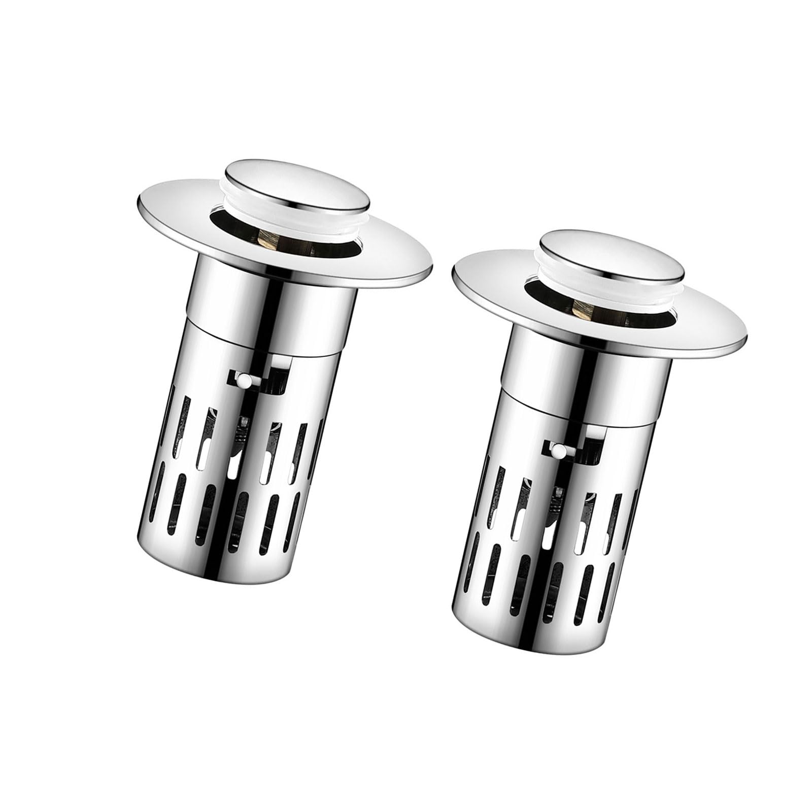 Removable Steel Strainer Basket Hair Catcher Popup Sink Drain Stoppers Bathroom Protectors Upgrades for Bathroom Hair Catcher