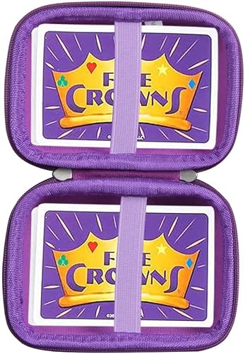 Hermitshell Estuche de viaje para set Enterprises Five Crowns juegos de cartas (no incluye tarjetas) (morado)