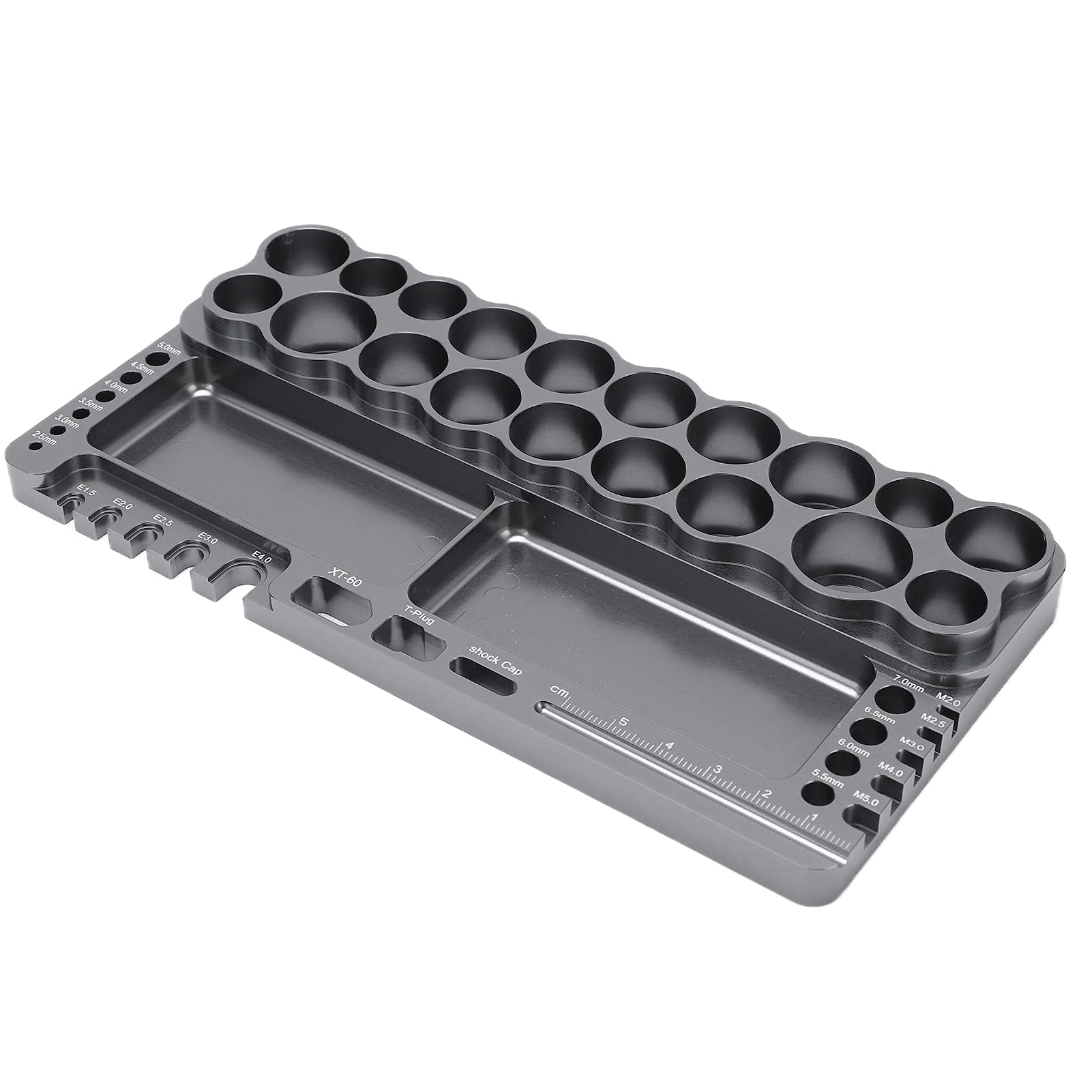 RC Tools Rack Uniwersalny wielofunkcyjny pilot do naprawy samochodów Części Organizator Stojak na ogólny samochód zdalnie sterowany RC Srebrnoszary