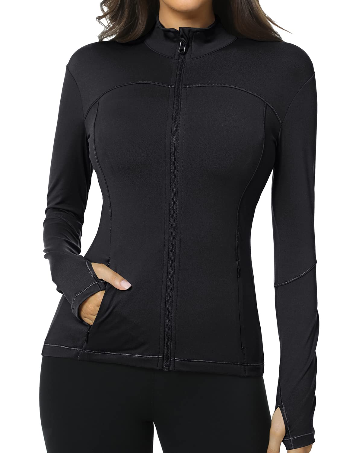 QUEENIEKELadies Sports Set Jacket Slim Fit Soft Cotton Soft Touch