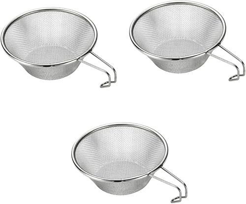 3 coladores de red para salsa, gancho para huevos, frutas, útil espumadera para el hogar, colador de colador, soporte para alimentos, verduras, disponible en Yaxa El Salvador