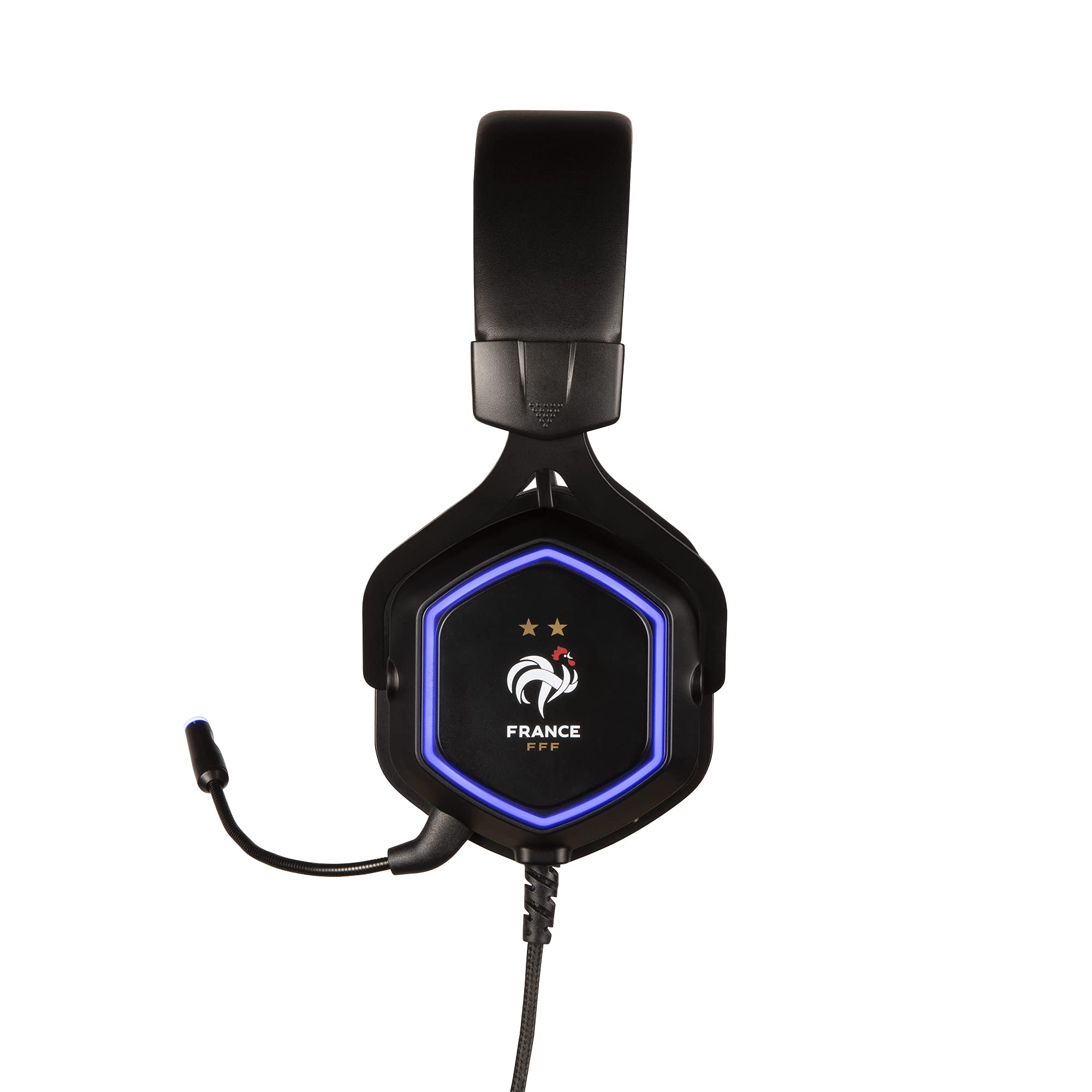 Konix Cuffie Gaming con cavo FFF Hexagon 7.1 per Console, PC, Smartphone e Tablet - Microfono flessibile - Altoparlanti da 50 mm