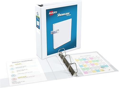 Miniatura 9 de AVERY - 1 carpeta blanca con cubierta traslúcida y con anillo de 1 pulgada 19601