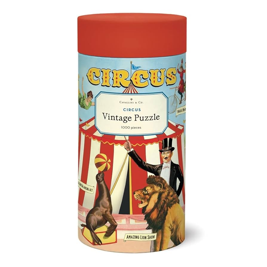 Amazon | Cavallini ビンテージサーカスジグソーパズル 1000