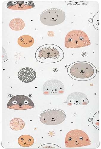 Galaxy Space Planets - Sábanas para cuna para niños y niñas, sábanas bajeras para cuna de bebé, suaves y transpirables, sábanas de cuna pequeña de