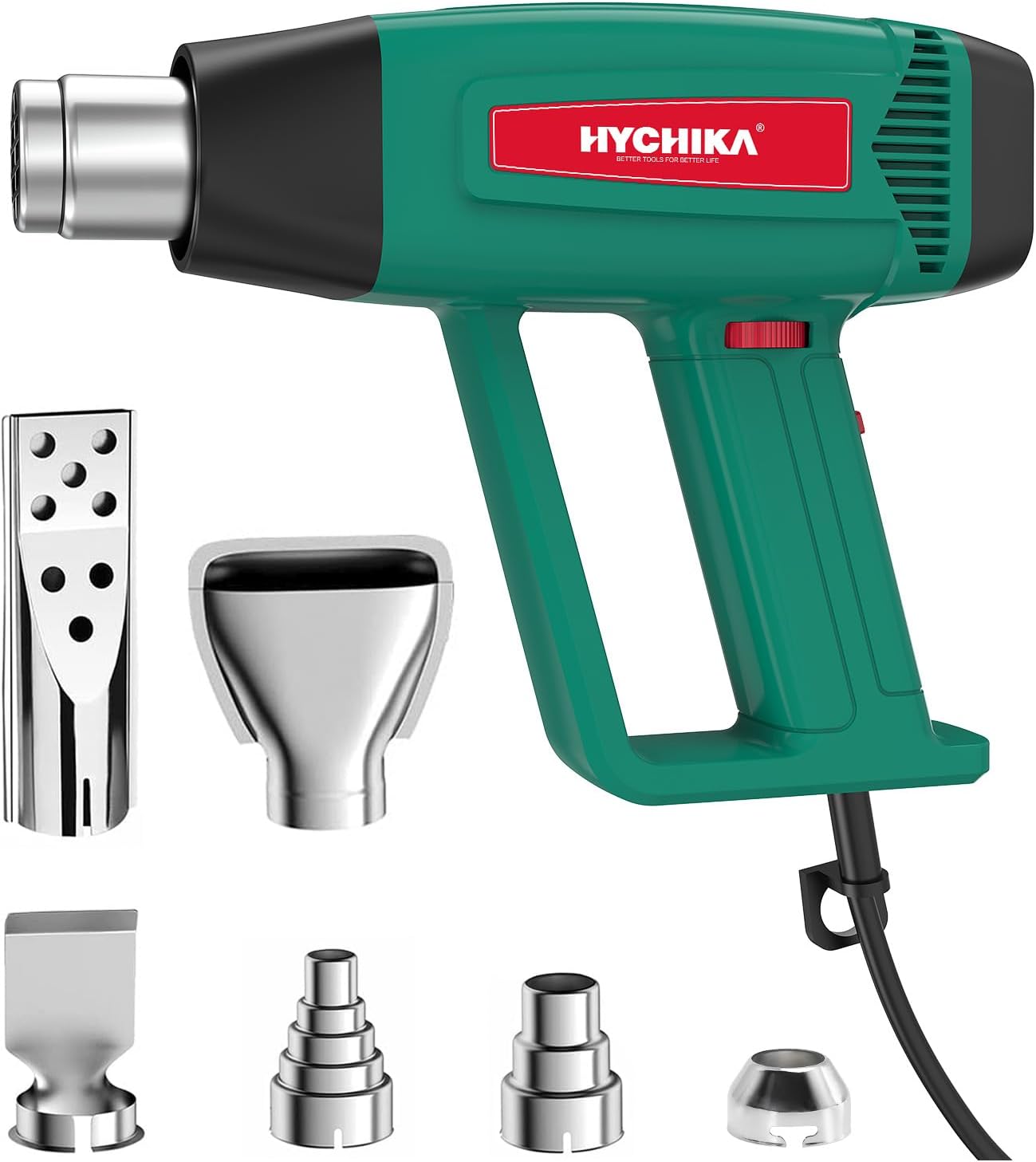 VonHaus Heat Gun 2000W 350℃ & 550℃ Paint Stripper, Hot Air Gun w/ 2