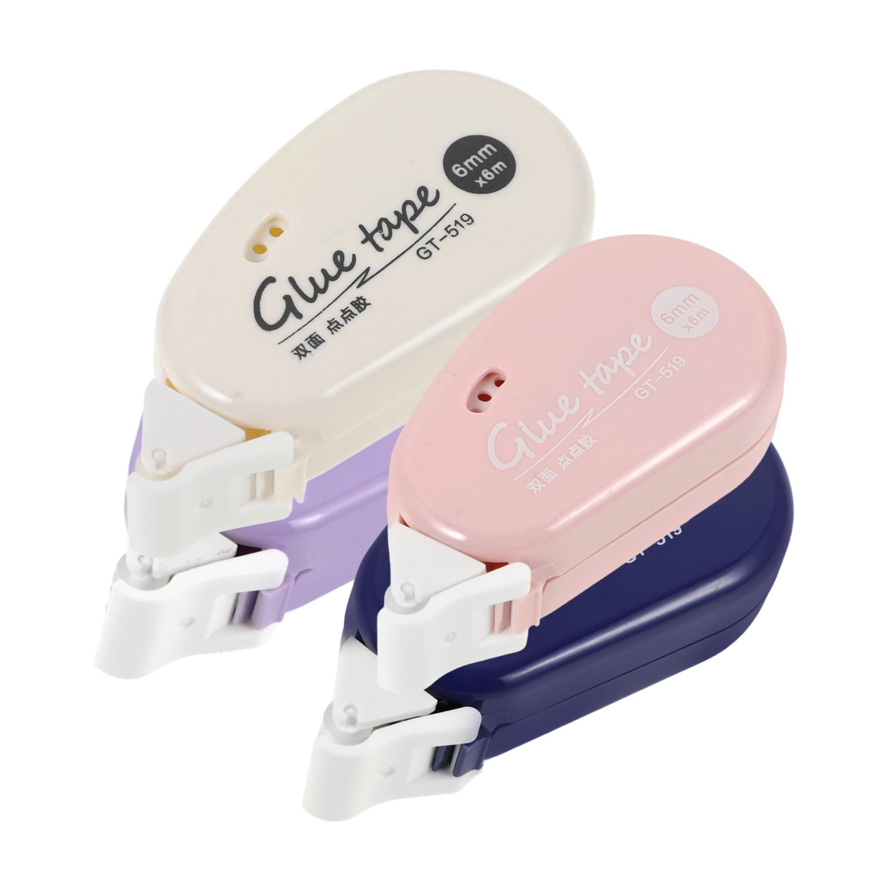 VILLCASE 20piezas Rodillo De Cinta Adhesiva Doble Cara Alta Viscosidad para Manualidades y Scrapbooking Transparente Fácil De Usar Suministros De Oficina y Hogar