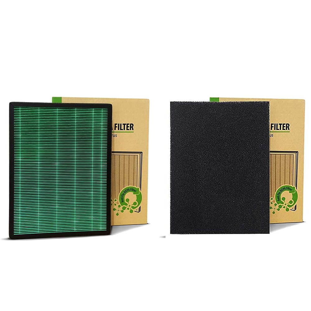 CowayProfessional Air Purifier for Home, Special Anti-Virus Green HEPA Filter (Filter Set (AirMega 150 | AP-1019C)")