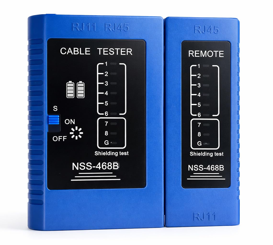 Inditrust RJ45 RJ11 Network Cable Tester NSS-468B LAN Ethernet Wire Testing Tool with Remote Unit – Cat5 Cat6 Cable Continuity Tester for Network, Telephone & CCTV-image-30