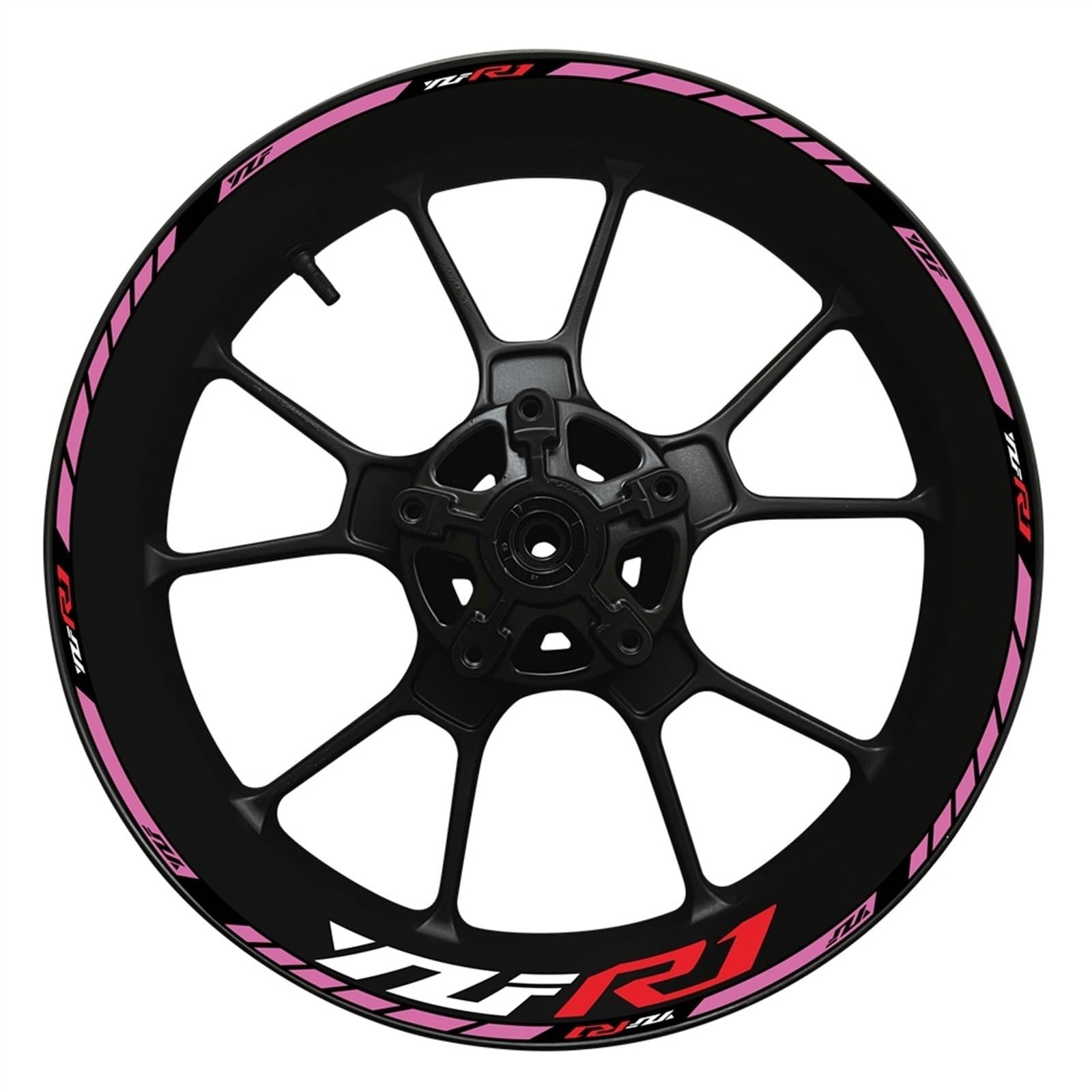 Motorcycle Wheel Hub YZF R1 Decal Decoration Set Rim Modification Reflective Sticker for Yamaha YZFR1 2022 Decorative(Color18)