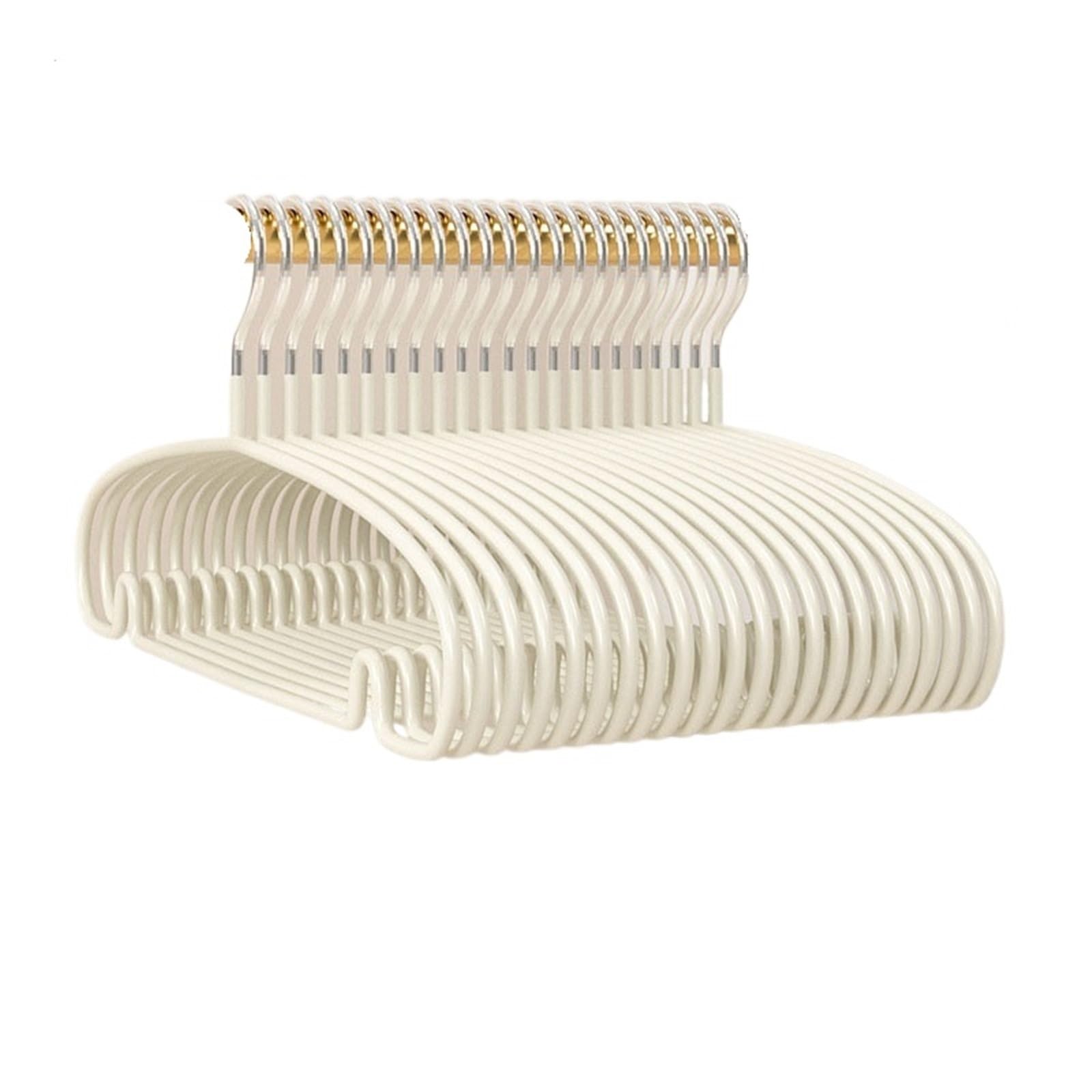 Clothes Hangers Hangers 10pcs Non-Slip Coated Metal Thicken No Trace Hanger For Clothes Suit Coat Shirt Jacket Hanging With Round Notches(Color 03)