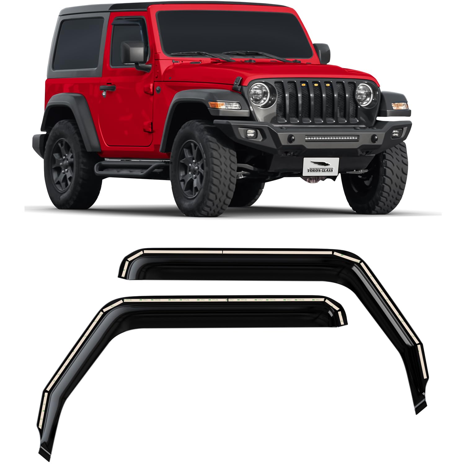 Xipoo Side Window Visor Deflector Compatible With 2020-2025 Jeep Gladiator JT | New | $40.00 | Duncanville, Texas