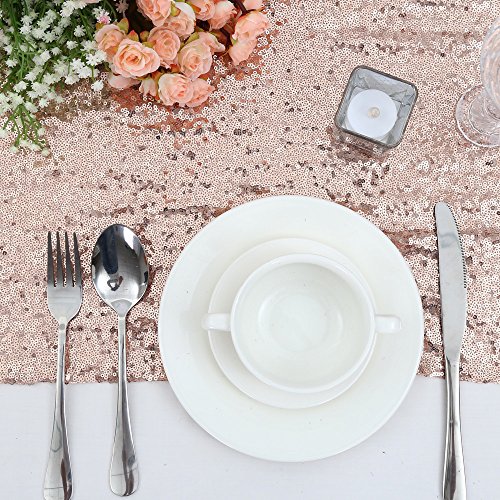 Save on Juya Delight Rose Gold Sequin Table Runner with code CN2TTKEF - Image 3