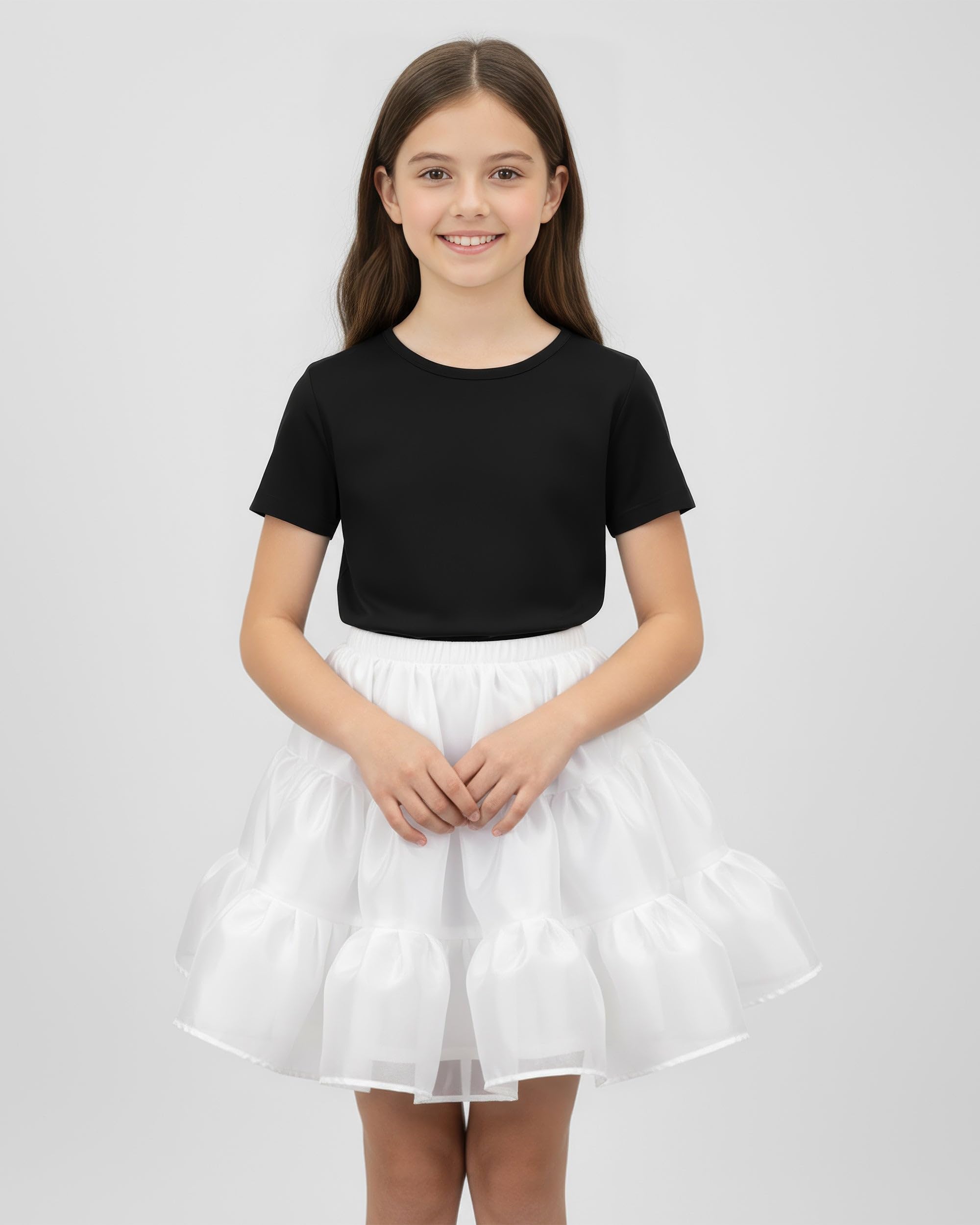 BlackButterfly Bambini Raso Organza Sottogonna Gonna