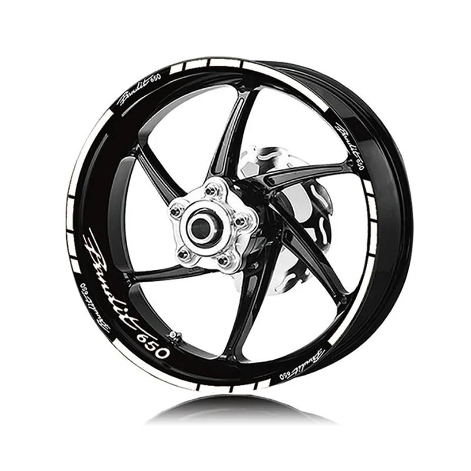 Motorcycle Wheel Stickers Night Reflective Decorative Rim for Suzuki for Bandit 650 1250 Decorative(Color6)