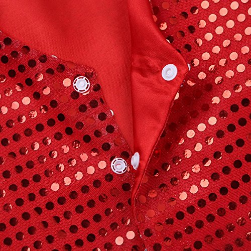 Moily Kids Boys Girls Sequins Vest Waistcoat Hip Hop Jazz Latin Street Dance Performing Jacket Shirts4