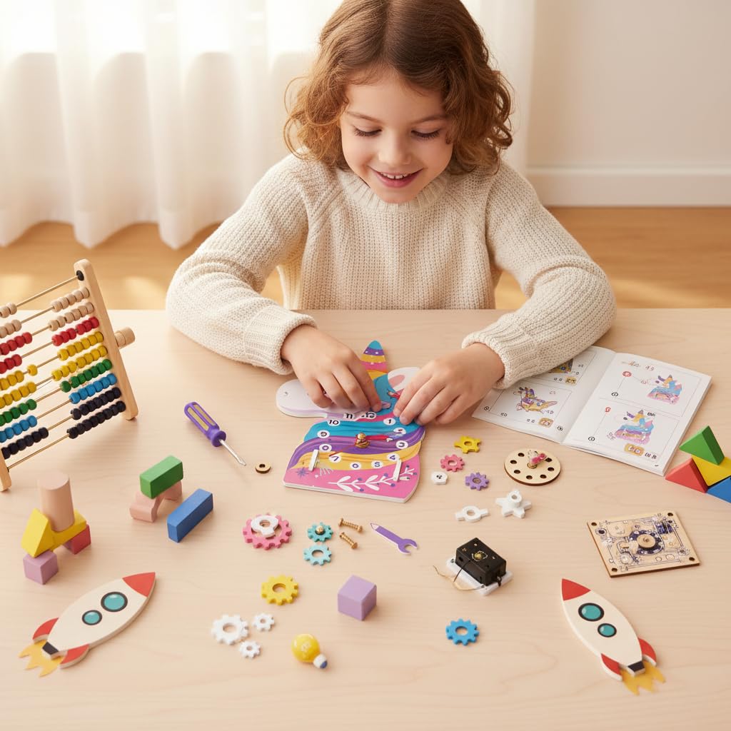 STEM Time Learning Unicorn Clock Kit | Educational DIY Clock Making Set-image-45