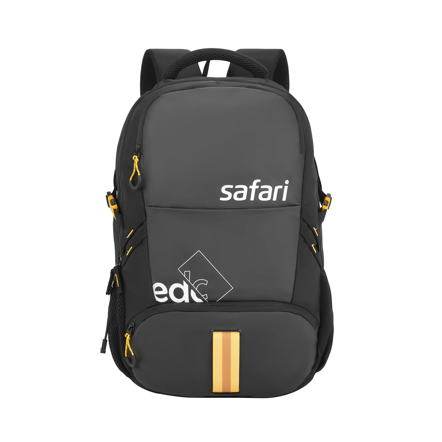 Grande 43L Expandable Travel Laptop Backpack, 3 Compartments, Compression Straps, Bottle Holder, Overnighter Travel Bag For Boys And Girls, Color- Black