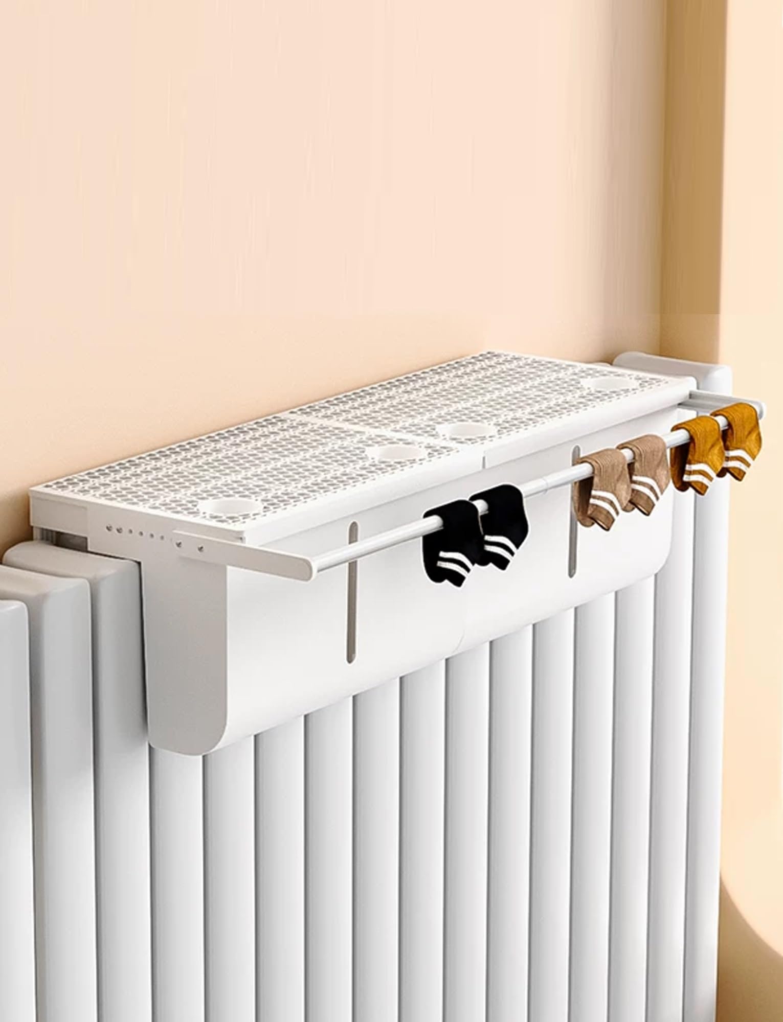 Radiator-Mounted Humidifier, Energy-Saving Evaporative Design, 2.8L/5.6LDetachable Reservoir, Visible Water Gauge, for Living Room Study(2,5.6L)