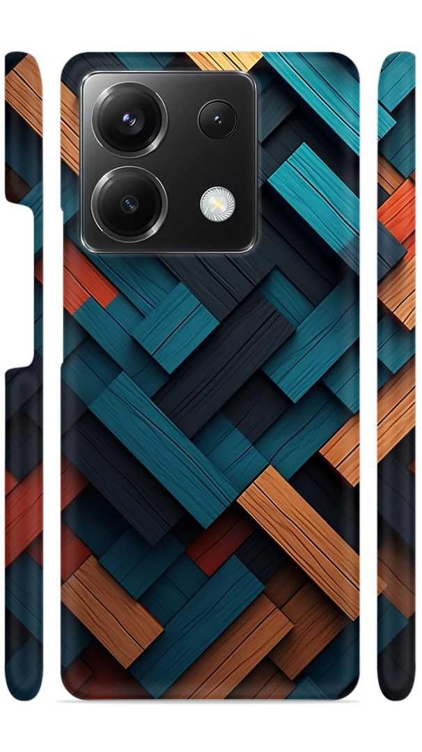 YAPZONE Colorfil Stripes Pattern Blue Designer Printed Hard Back Cover for Xiaomi Redmi Note 13 Pro 5G Attractive and Uniquely Crafted Smartphone Case