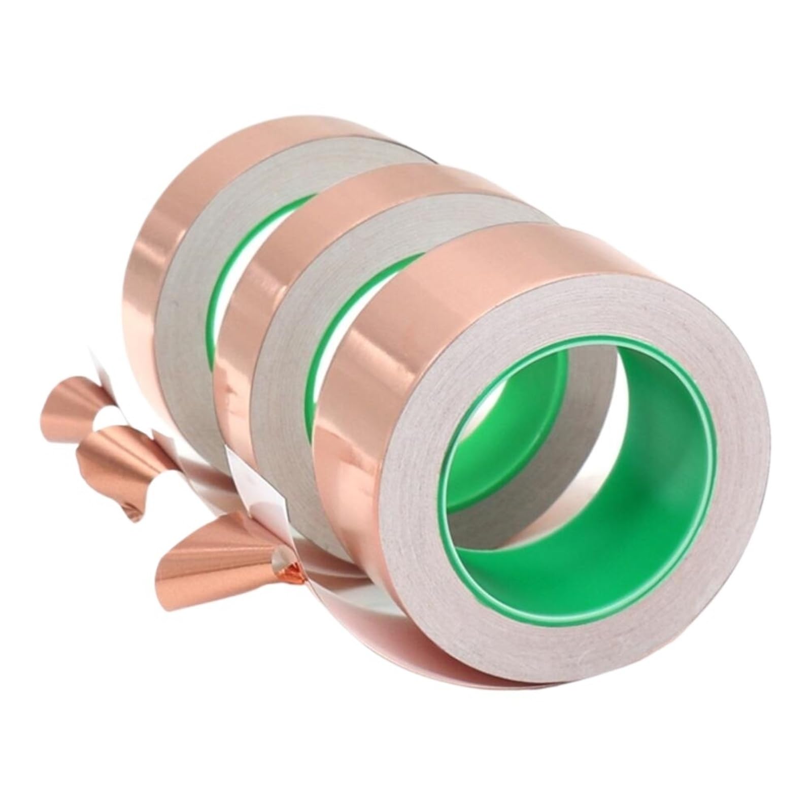 taśma z folii miedzianej, taśma przewodząca, Taśma z folii miedzianej dwustronna 0,06 mm 3-30 10 m samoprzylepna do naprawy ekranów elektromagnetycznych(0.06MM-15MM)