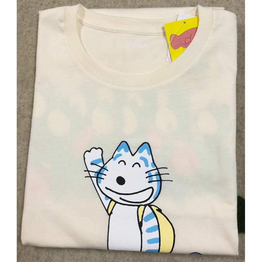 Amazon.co.jp: グラニフ 11ぴきのねこ とらねこ大将 ロンT L