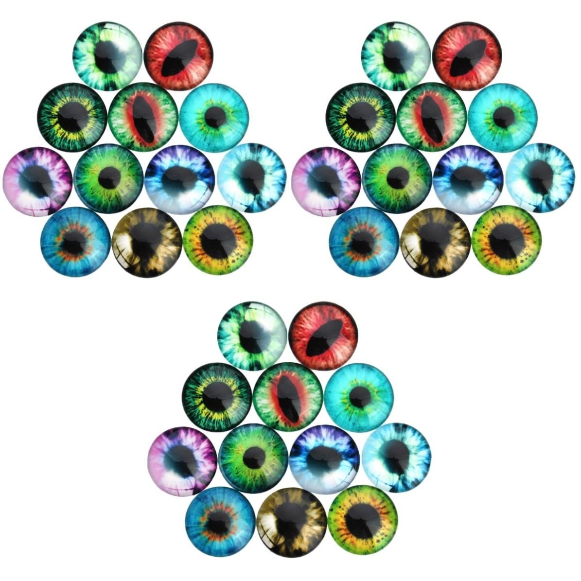 SOLUSTRE 300 Piezas Ojos Autoadhesivos de Acrílico para Manualidades DIY Efecto Adhesivo Fuerte, Ojos de Simulación para Decoración en Casa y Proyectos Infantiles