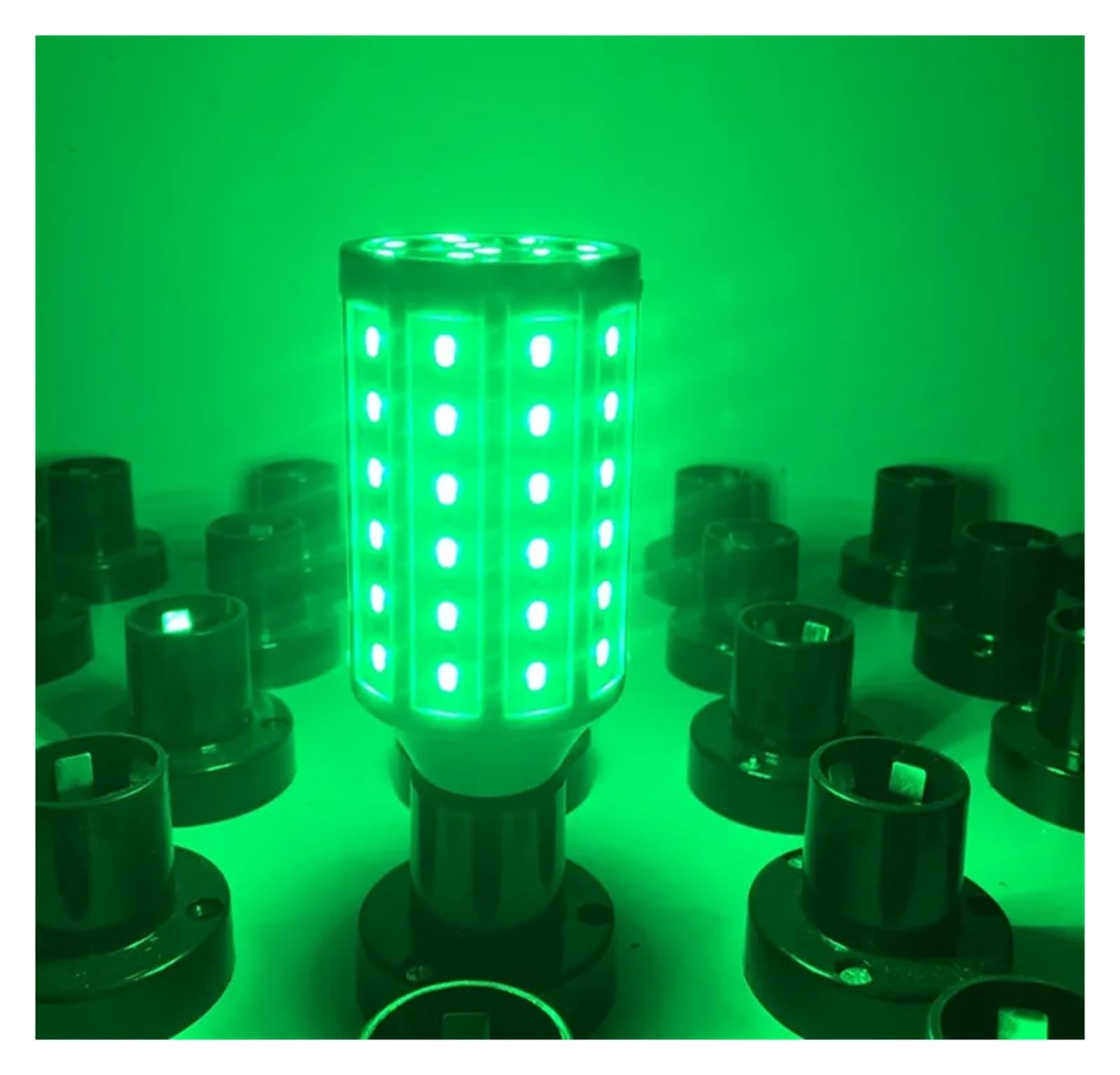 Lampada da coltivazione a LED rossa blu verde mais blub E27 E26 E14 B22 lampada da coltivazione for serra per interni ed esterni(170 LEDS,Green)
