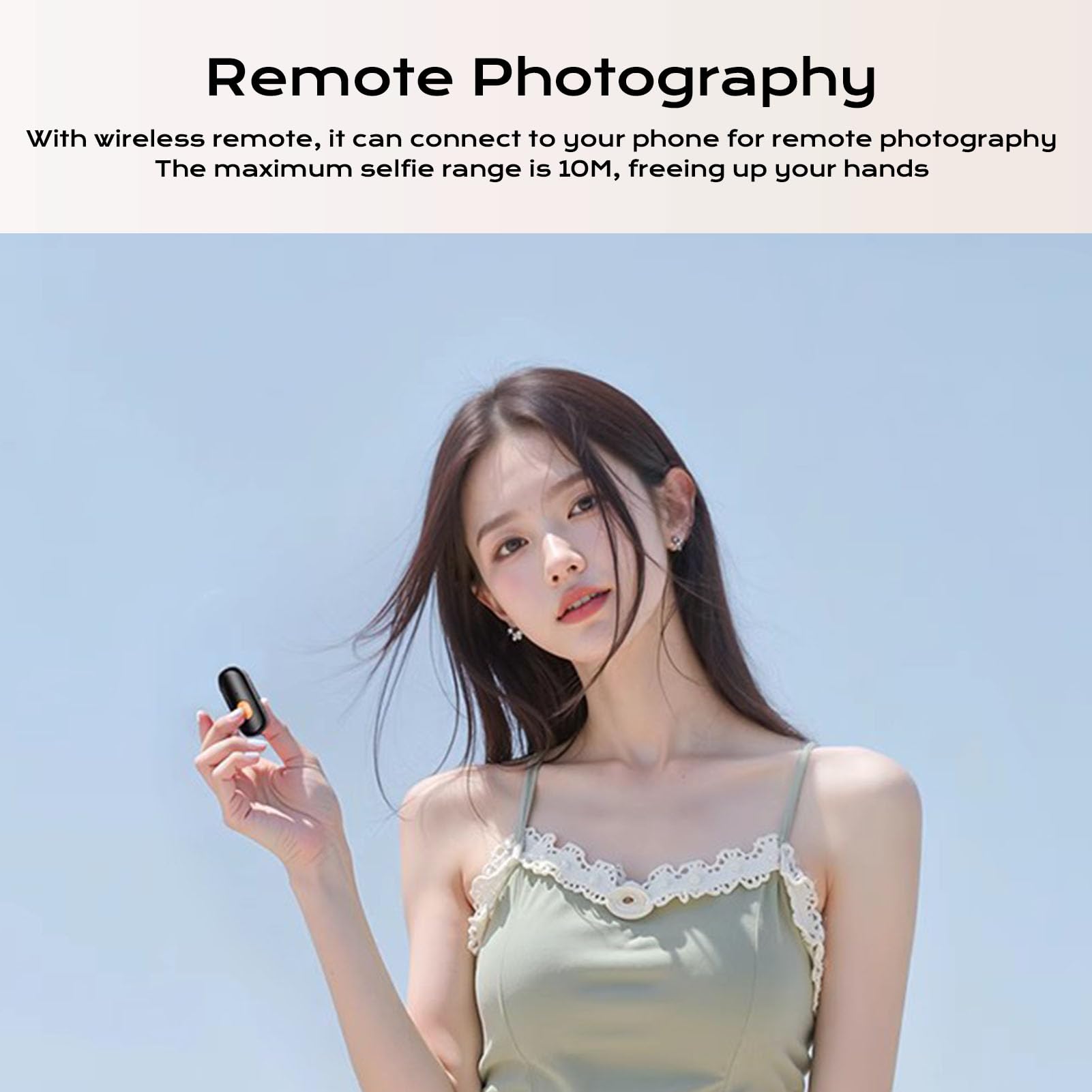 EMUKOEP Comodo Treppiede per Selfie con Pop-up Automatico e Telecomando Bluetooth, Compatibile con la Maggior Parte degli Smartphone, Perfetto per Catturare Ricordi