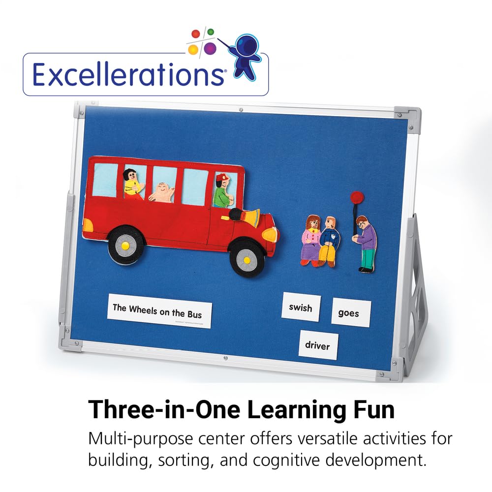 Three-in-One Instant Center, Excellerations Magnetic Dry-Erase and Flannel Easel - Image 2
