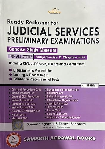 Ready Reckoner for Judicial Services Preliminary Examinations - 3rd Edition