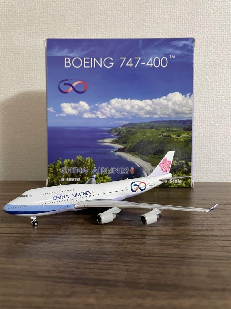 Amazon.co.jp: チャイナエアラインB747-400 60周年塗装 JC製 1/400