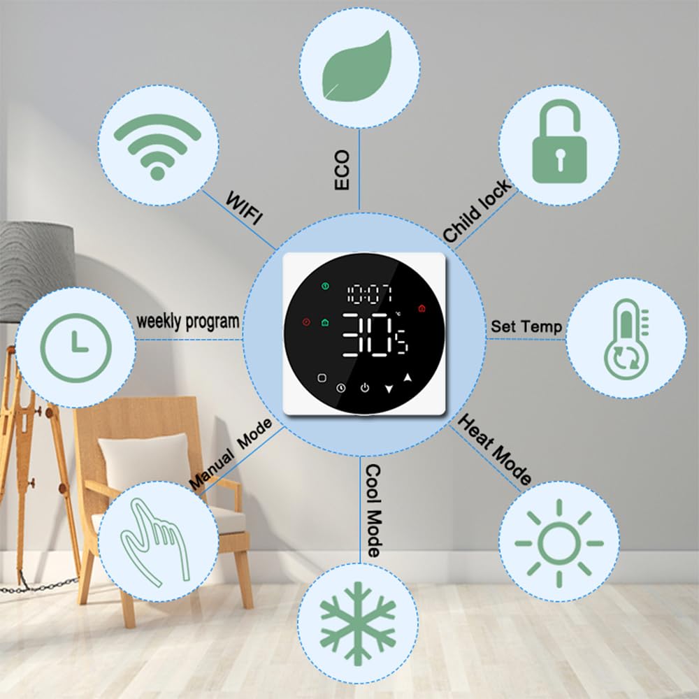 Termostato Calefaccion Termostato Digital Termostato Inteligente