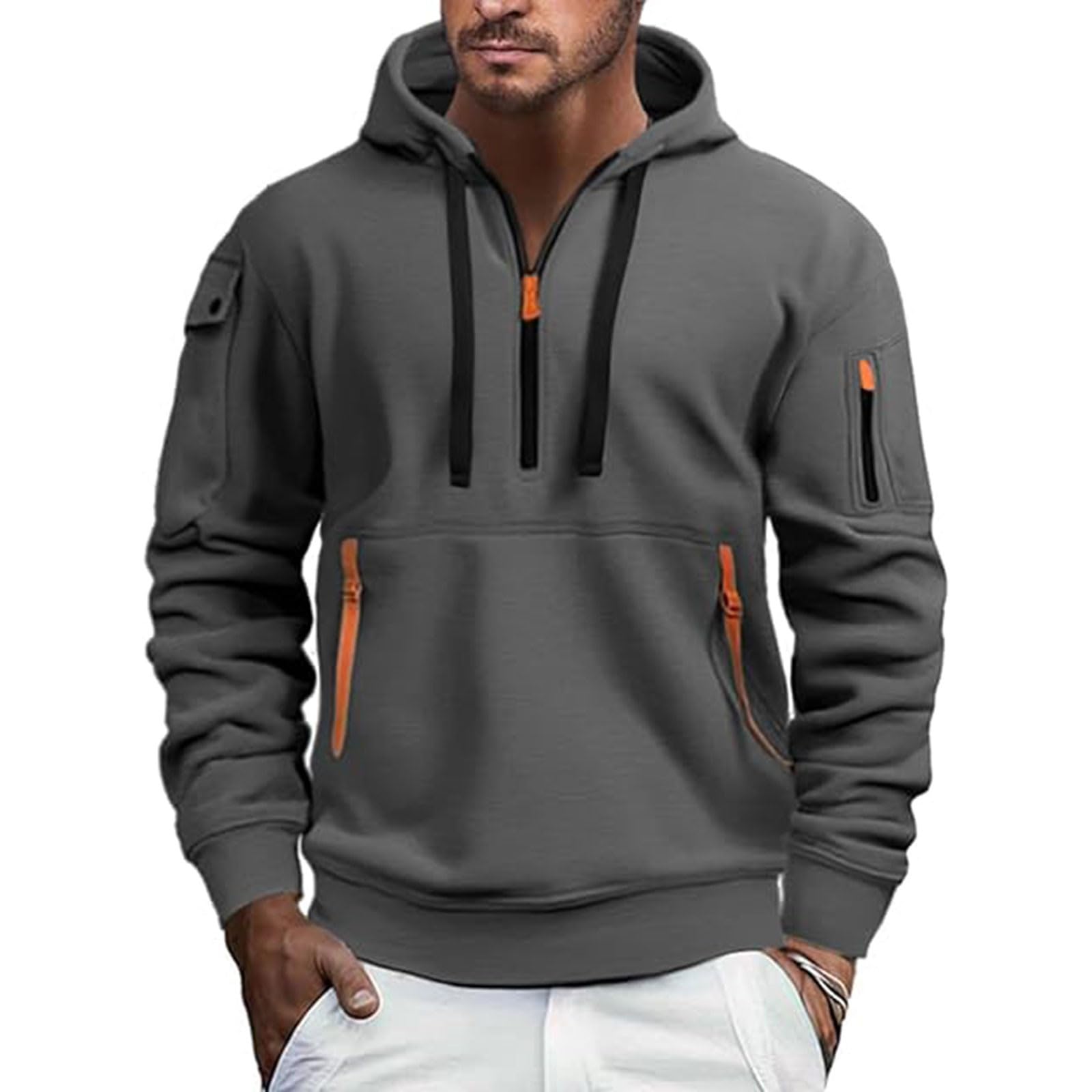 Ensemble de survêtement Homme Attack Titan avec Veste à Capuche, Haut et Bas de Jogging, et Poches.